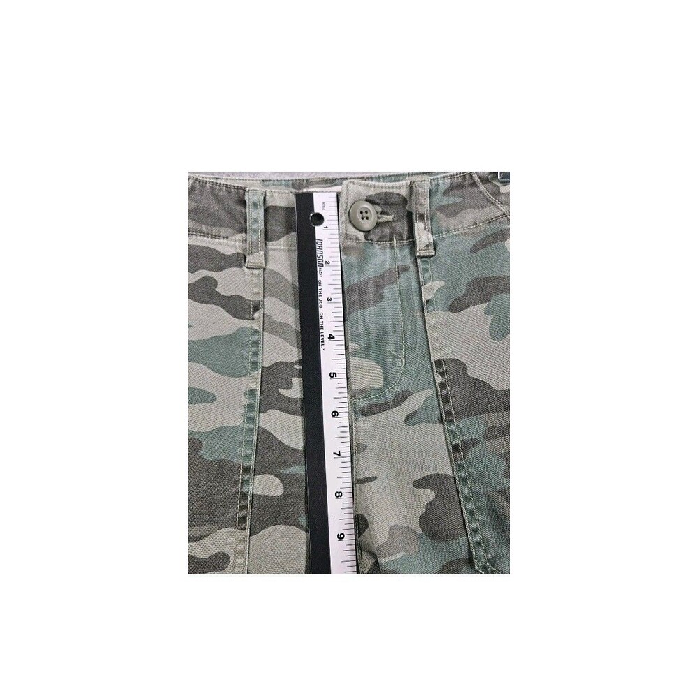 Cargo Pants Womens 0 Green Camo Utility Straight Leg Stretch Universal Threads - Picture 4 of 16